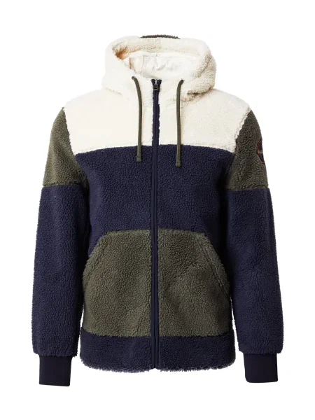NAPAPIJRI Jachetă fleece TARALGA 4 deschis / bleumarin / kaki bej