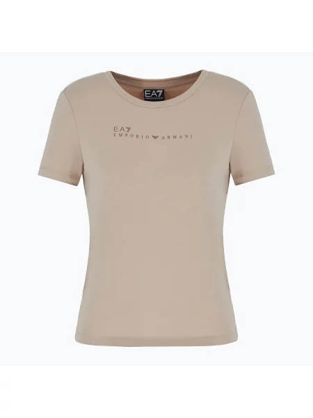 Koszulka Emporio Armani Natural Ventus 7 cobblestone beżowa