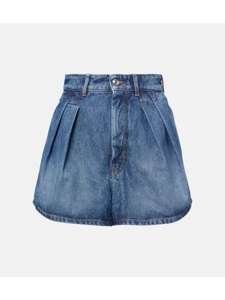 Szorty jeansowe Sportmax niebieskie