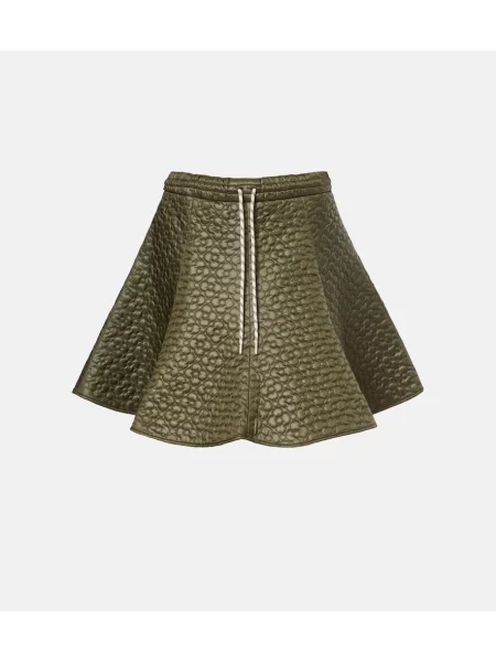 Fustă Moncler cu model floral verde