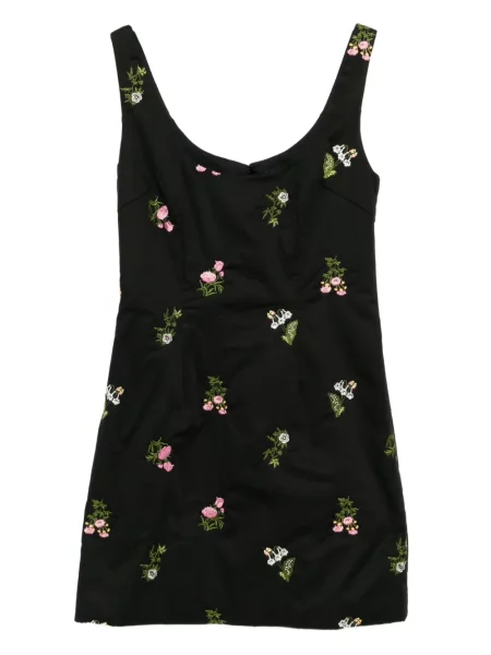 Rochie mini Cynthia Rowley cu broderie de costum negru