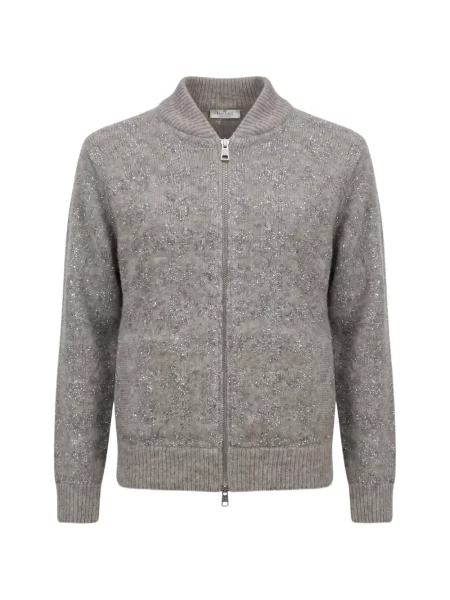 Cardigan Panicale cu paiete cu model pepito gri