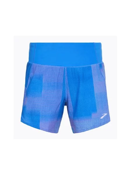 Шорти для бігу Brooks Chaser 5" blue altitude print сині