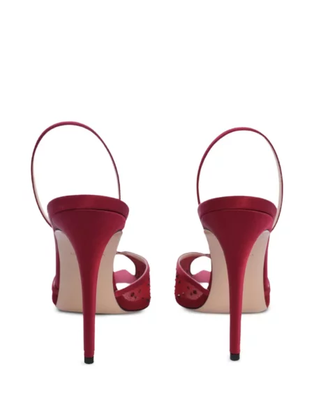 Pantofi cu toc Andrea Wazen slingback roșu