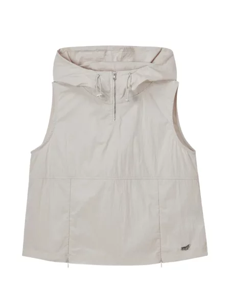 Vestă cu glugă Mini Cream cu glugă