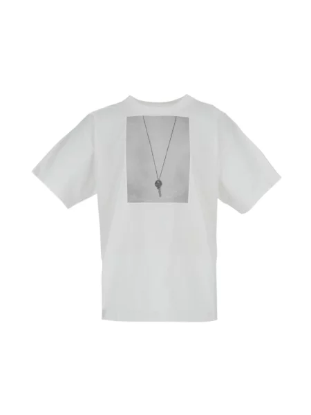 Maison Margiela Koszulki Mężczyzna XL T-shirt z okrągłym dekoltem biały