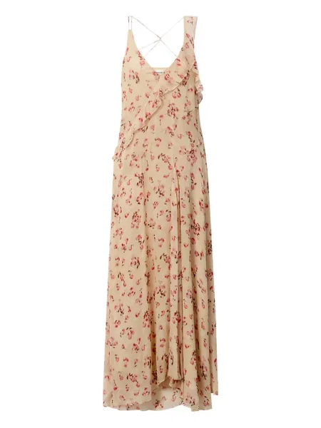 Rochie midi Marant Etoile cu model floral până la genunchi de costum