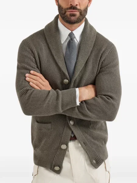 Cardigan Brunello Cucinelli verde