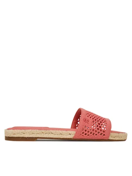 Espadrile Tommy Hilfiger Knit Mesh Espadrille Flat Sandal Coral