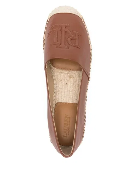 Espadrile Lauren Ralph Lauren cu autograf maro