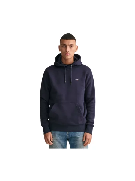 Gant Bluza Z Kapturem blau niebieska