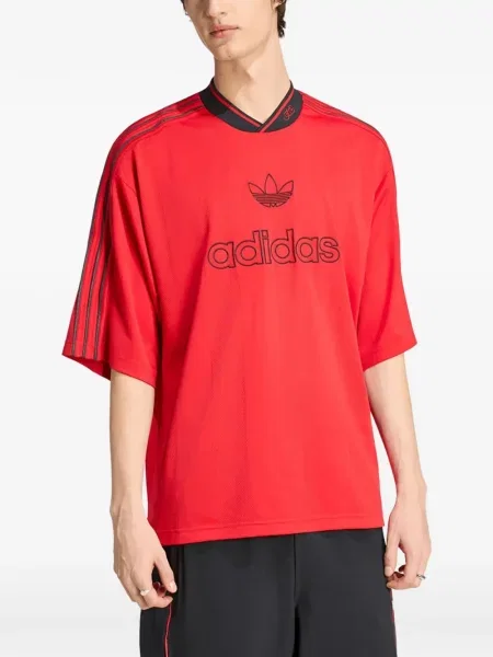 Tricou Adidas cu broderie roșu