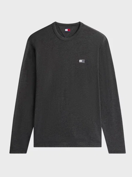 Лонгслів Tommy Jeans чорний
