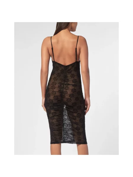 Sukienka midi Philipp Plein tiulowa czarna
