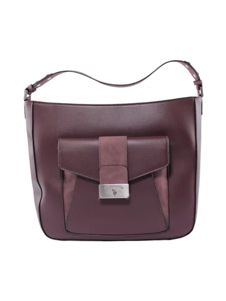 Torebka hobo U.s Polo Assn. elegancka fioletowa