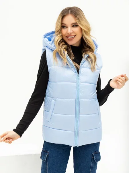 ISSA Plus Жилет з утеплювачем блакитний