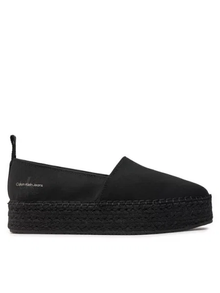 Calvin Klein Jeans Espadrilės Platform Espadrille Mix Ml Mtl juoda