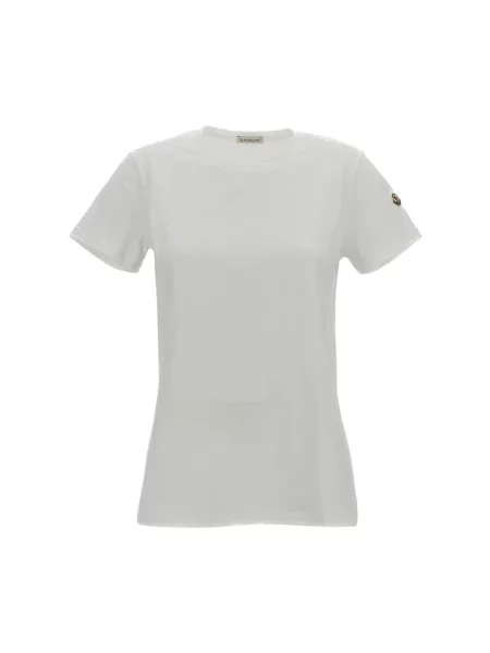 Koszulka Moncler z logo biała