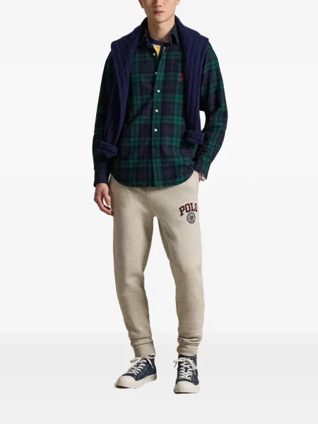 Τρέξιμο polo Polo Ralph Lauren υφαίνω διαγωνίως κλασικό πράσινο