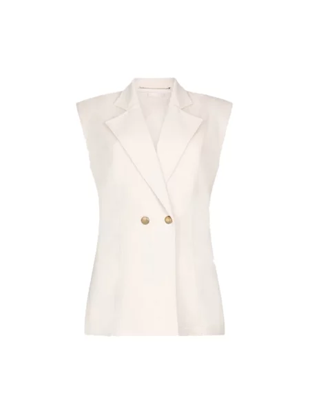 Kamizelka Liu Jo z dżerseju beżowa