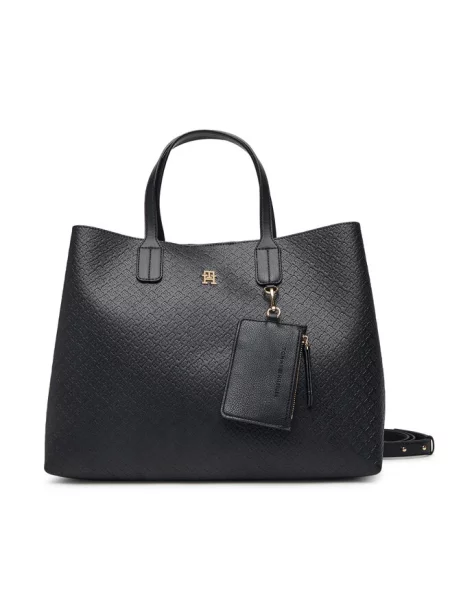 Tommy Hilfiger Torebka Th Icon Satchel Mono czarny