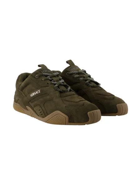 Sneakersy Versace zamszowe zielone