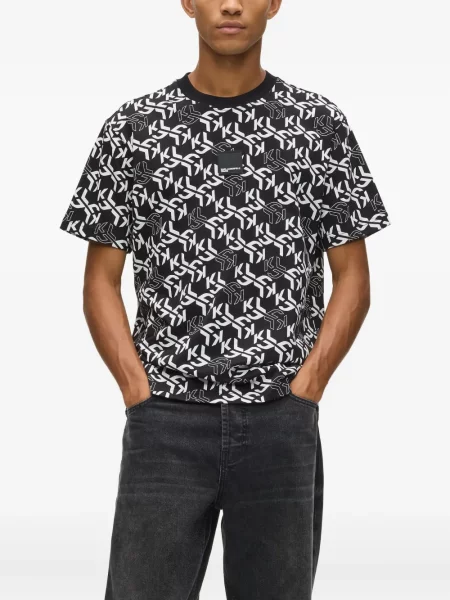 Tricou Karl Lagerfeld Jeans negru