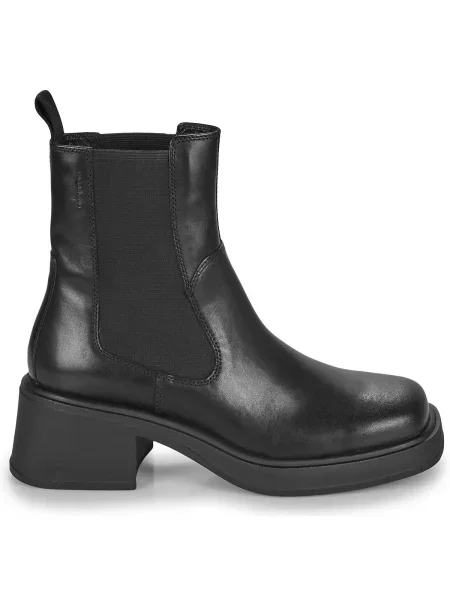 Vagabond Shoemakers bőr bokacsizma DORAH női magassarkú fekete