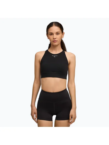 Спортен сутиен PUMA Hyrox Shapeluxe High Neck black черно