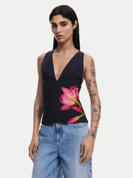Desigual Bluza črna