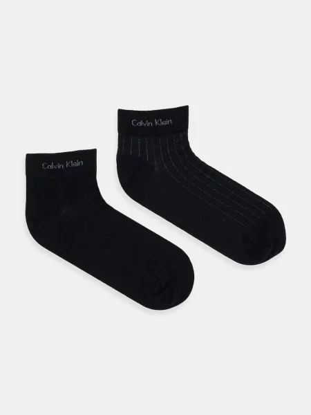 Чорапи Calvin Klein 2 чифта черно