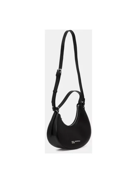 Karl Lagerfeld Jeans torebka hobo skórzana czarna
