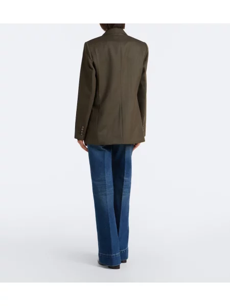 Blugi cu picior larg Victoria Beckham albastru