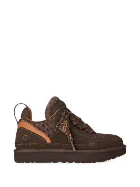 Sneakerși Ugg din piele de oaie maro