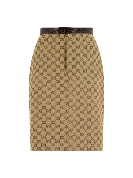 Spódnica ołówkowa Gucci beżowa