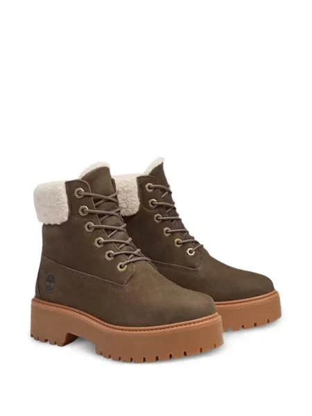 Боти Timberland с връзки с дантела кафяво