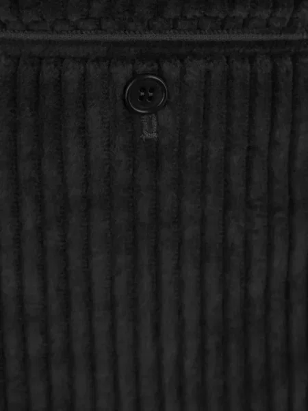 Pantaloni Meta Campania Collective de catifea cord negru