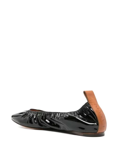 Chiloți Lanvin din piele slip-on negru