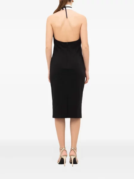 Rochie midi Babylone Paris până la genunchi de costum negru