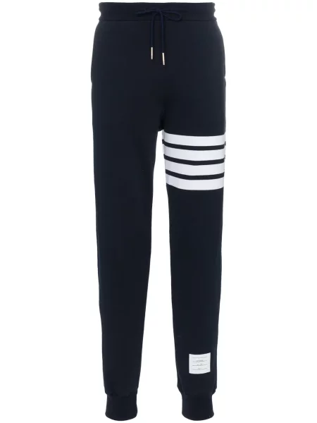 Pantaloni Thom Browne din jerseu albastru