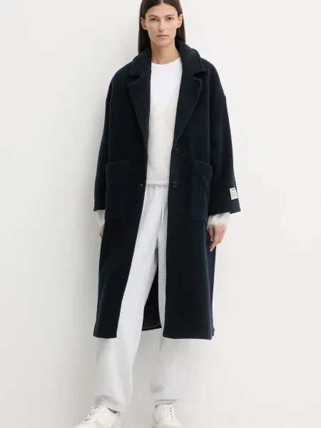 American Vintage płaszcz z dodatkiem wełny