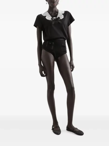 Bluză Dolce & Gabbana din dantelă negru