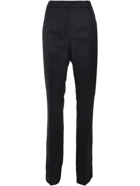 Pantaloni Roberto Cavalli cu model zebră negru
