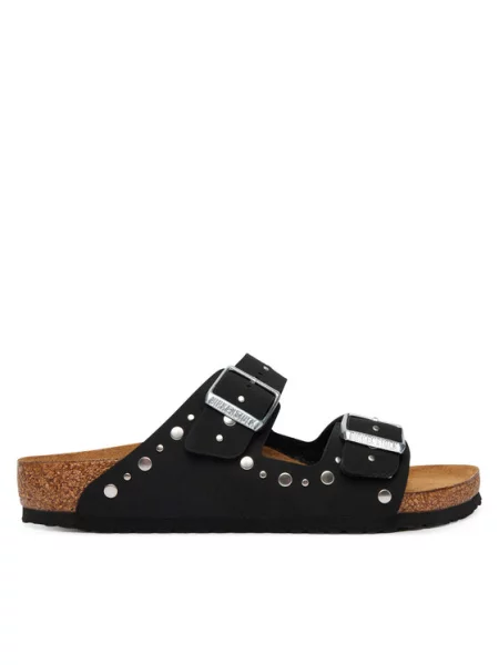 Birkenstock Papucs Arizona Rivets M fekete