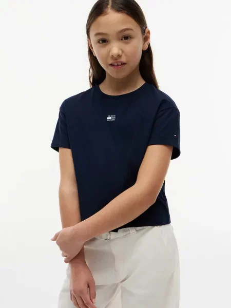 Tommy Hilfiger majica za djecu od pamuka plava