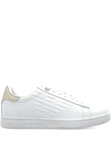Sneakerși Ea7 Emporio Armani din piele alb