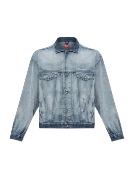 Kurtka jeansowa Diesel niebieska
