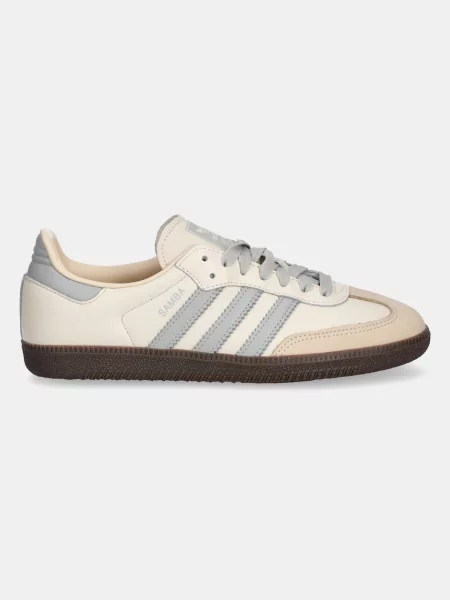 Adidas Originals sneakersy skórzane Samba OG W beżowy