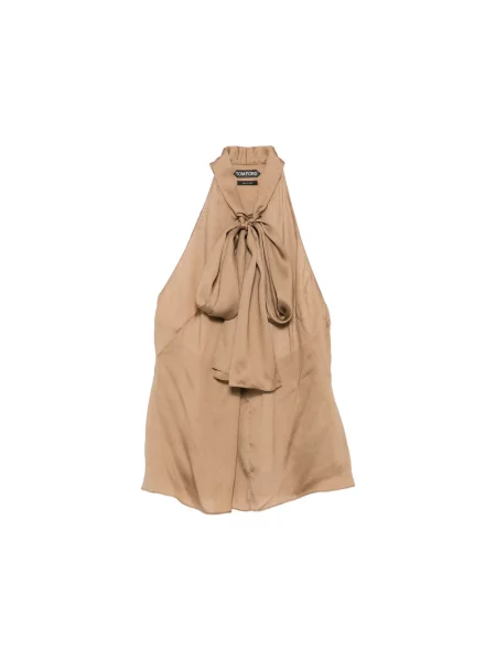 Top Tom Ford bez rękawów brązowy