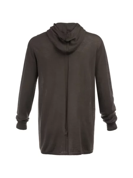 Pulover Rick Owens cu glugă maro